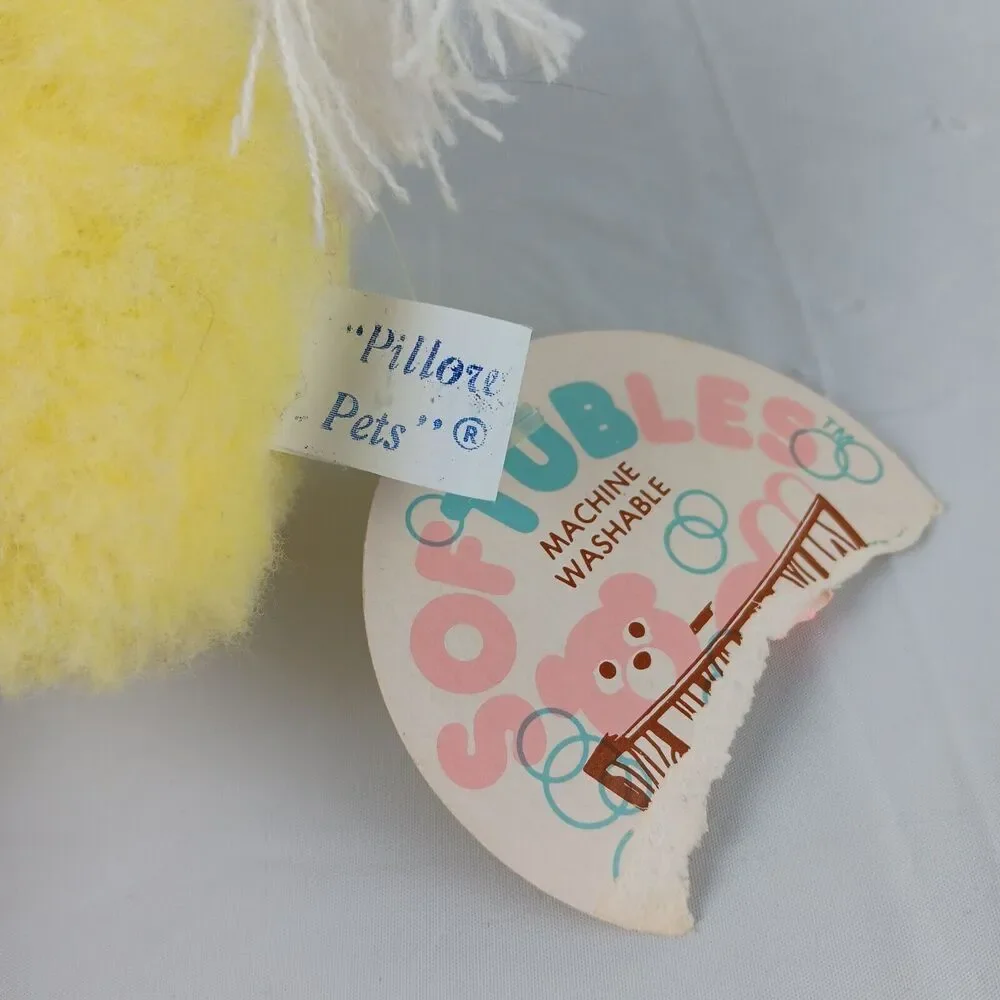 R Dakin Pillow Pets Pampers Pony Yell Horse Plush 70s Rattle Softubles with Tags